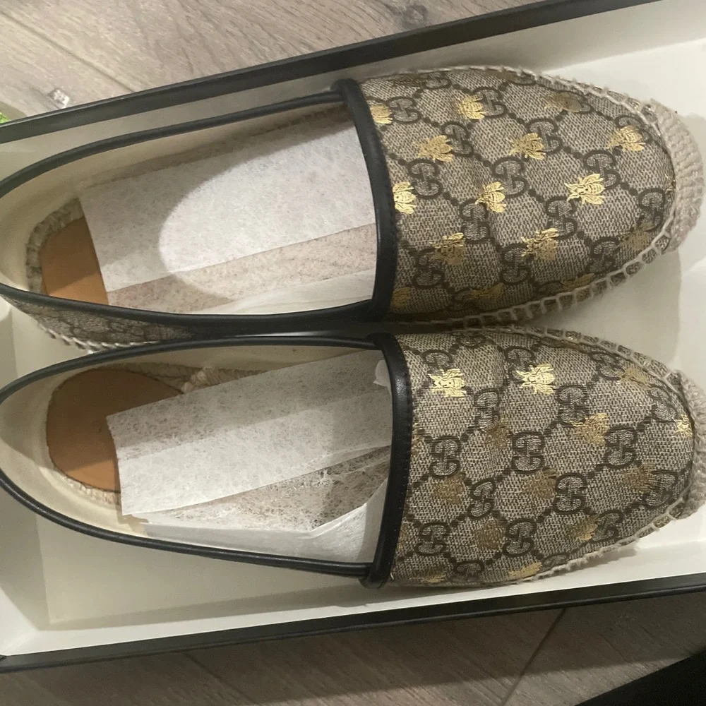 Gucci pilar GG Supreme Canvas Espadrille flats - Picture 9 of 10